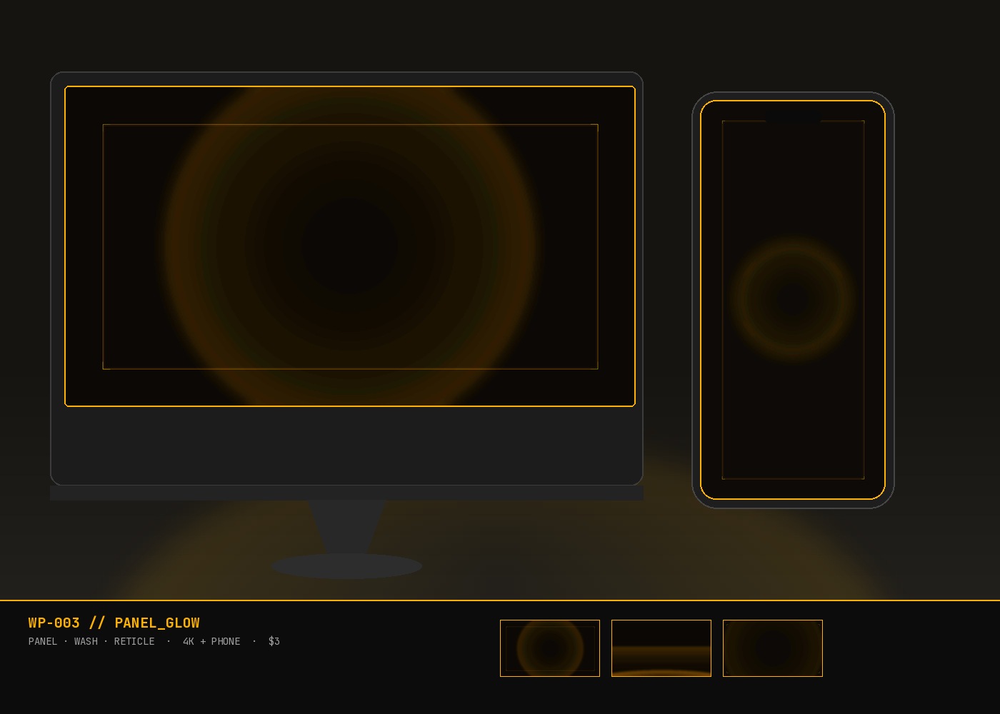 Panel glow wallpaper pack